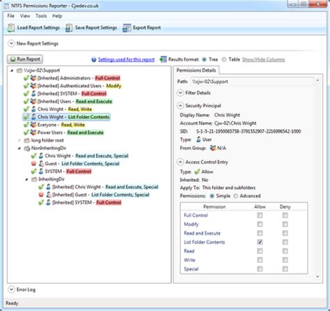  NTFS Permissions Reporter